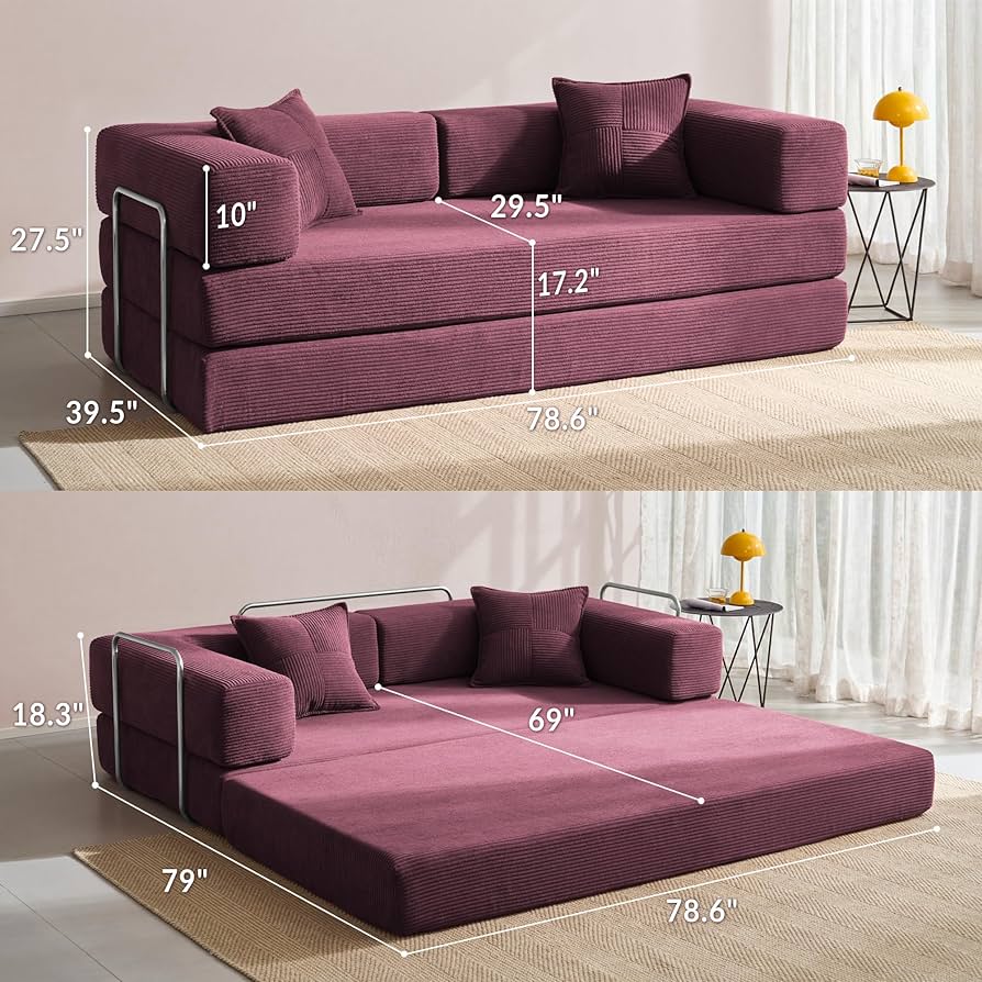 テーブル・チェア・ハンモック NEIGHBORHOOD FOLDING SOFA PA222OTNH-AC01 Amazon.com: YINIX Foldable Sofa Bed, 78'' Folding Floor